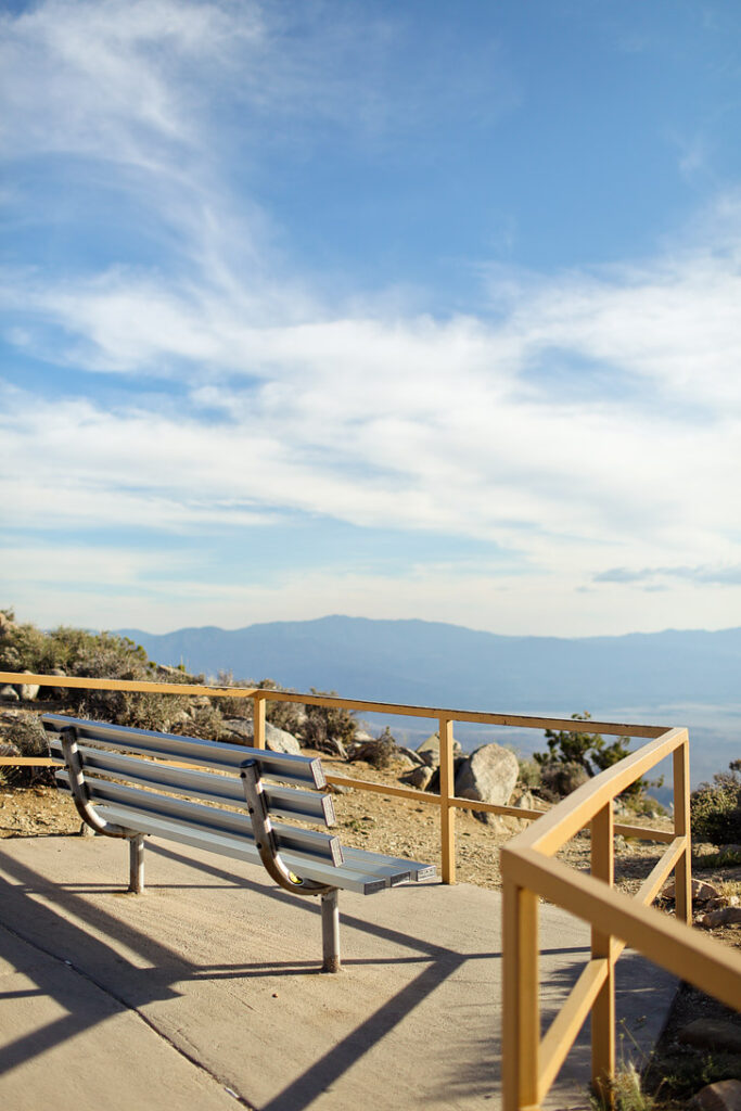 Keys View Joshua Tree National Park CA - a high elevation lookout point on the crest of the Little San Bernardino Mountains that you can drive up to