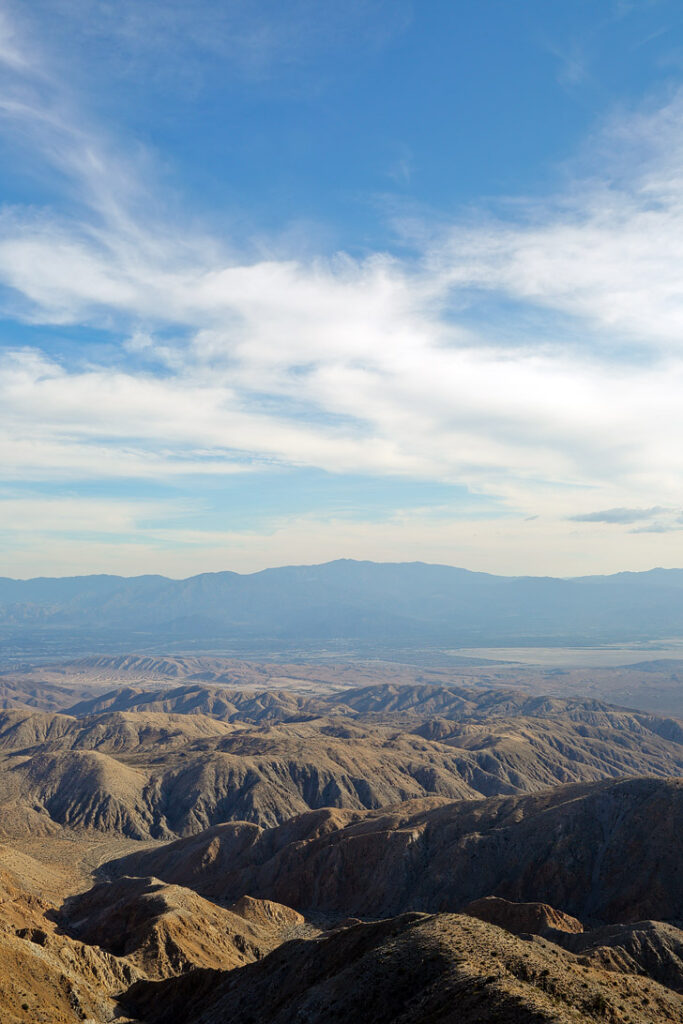 Keys View Joshua Tree National Park CA - a high elevation lookout point on the crest of the Little San Bernardino Mountains that you can drive up to