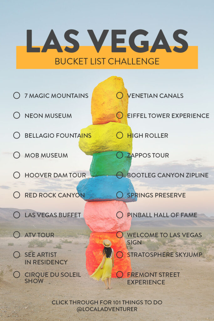 Click through for 101 Things to Do - Your Ultimate Las Vegas Bucket List Challenge // Local Adventurer