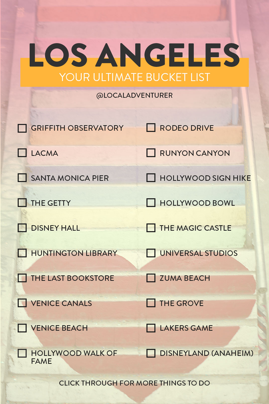 101 Things to Do in LA - Your Ultimate Los Angeles Bucket List // Local Adventurer #bucketlist #california #losangeles #lalaland